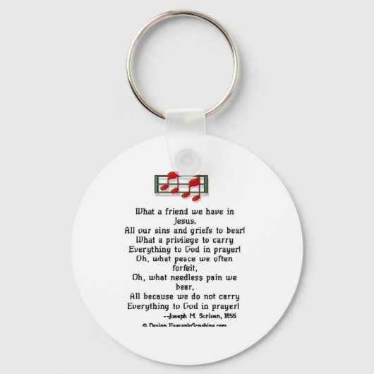 Wat een vriend hebben we in Jezus? Sleutelhanger (Voorkant)