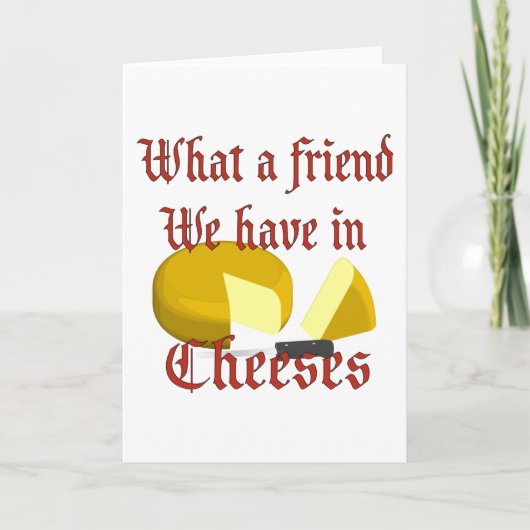 Wat een vriend hebben we in kaas kaart (Voorkant)