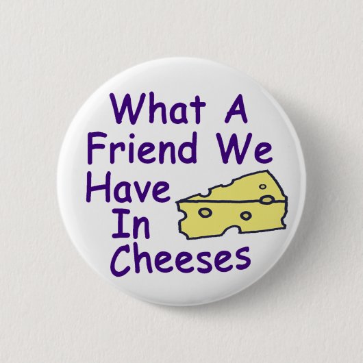 Wat een vriend hebben we in ... (knop) ronde button 5,7 cm (Voorkant)