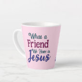 Wat een vriend latte mok (Linkerhoek)