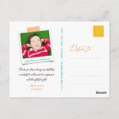 Wat een vun Confetti Boy Birthday Dank je wel Briefkaart (Achterkant)