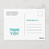 Wat een vun Donut Birthday party bedankt Briefkaart (Achterkant)