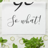 Wat een Waterverf Floral 90th Birthday Theedoek (Gevouwen)