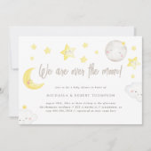 Wat een Waterverf over het Baby shower van de maan Kaart (Voorkant)