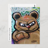 wat een woedende teddy briefkaart (Voorkant / Achterkant)
