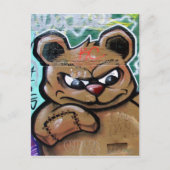 wat een woedende teddy briefkaart (Voorkant)