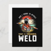 Wat een wonderlijke las bedankkaart (Voorkant / Achterkant)