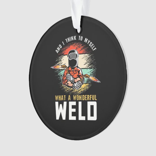 Wat een wonderlijke las ornament (voorkant)