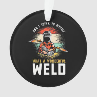 Wat een wonderlijke las ornament