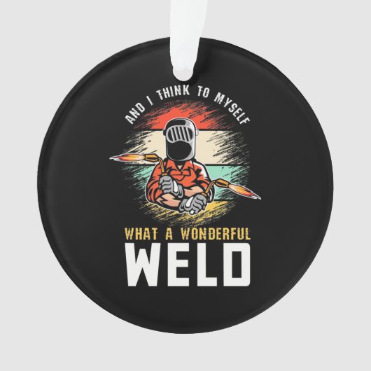 Wat een wonderlijke las ornament (voorkant)