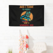 Wat een wonderlijke las spandoek (Insitu)