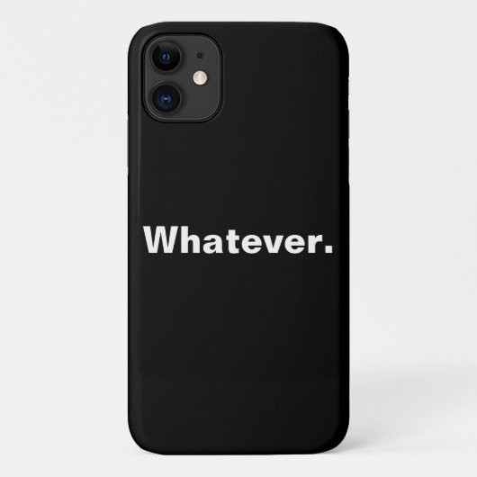 Wat een woord minimalisme ontwerp Case-Mate iPhone case (Achterkant)