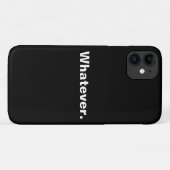Wat een woord minimalisme ontwerp Case-Mate iPhone case (Achterkant (horizontaal))