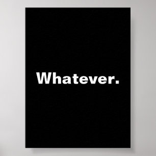 Wat een woord minimalisme ontwerp poster