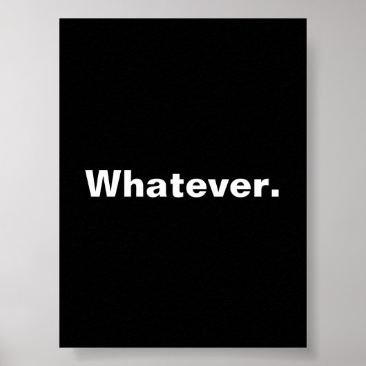Wat een woord minimalisme ontwerp poster (Voorkant)
