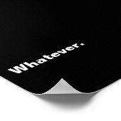 Wat een woord minimalisme ontwerp poster (Hoek)