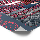 Wat een zoetheid neemt een gedicht poster (Hoek)