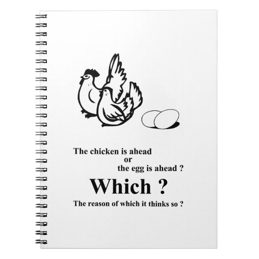 Wat eerst ? kwam notitieboek (Voorkant)