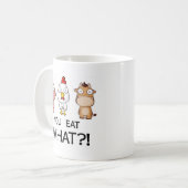 Wat eet je? Wat eet je? -Dieren Koffiemok (Voorkant links)