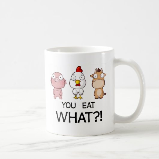 Wat eet je? Wat eet je? -Dieren Koffiemok (Rechts)
