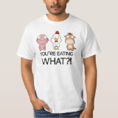 Wat eet je? Wat eet je? -Dieren T-shirt (Voorkant)