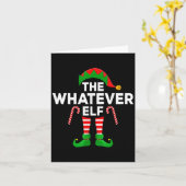 Wat Elf Kerstmis Matching Family Elf Kerstmis Kaart (Gele Bloem)