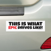 Wat epische drijfveren als Grappig Gezegde Legenda Bumpersticker (Op auto)