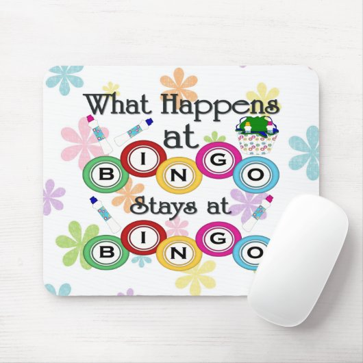 Wat er bij Bingo gebeurt Muismat (Met muis)