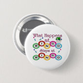 Wat er bij Bingo gebeurt Ronde Button 5,7 Cm (Voorkant /achterkant)