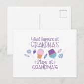 Wat er bij oma gebeurt briefkaart (Voorkant / Achterkant)
