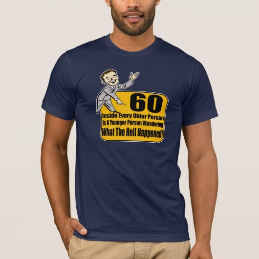 Wat er gebeurde 60e verjaardag cadeaus t-shirt (Voorkant)