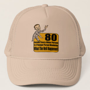 Wat er gebeurde op de 80e verjaardag cadeaus trucker pet