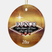 Wat er gebeurt bij Bunco Faux Gold Keramisch Ornament (Links)