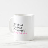 Wat er gebeurt bij de grootmakerij koffiemok (Voorkant links)