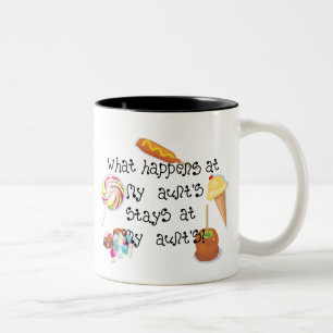 Wat er gebeurt bij de STAYS van mijn tante bij mij Tweekleurige Koffiemok