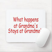 Wat er gebeurt bij oma's, blijft bij oma's muismat (Met muis)