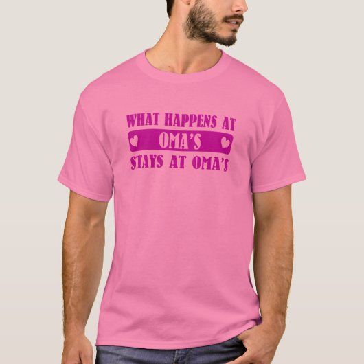 Wat er gebeurt bij Oma's T-shirt (Voorkant)