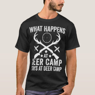 Wat er gebeurt, blijft bij de diepe kamp-ondergang t-shirt