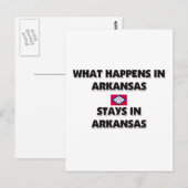 Wat er gebeurt in ARKANSAS-stadions daar Briefkaart (Voorkant / Achterkant)