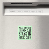 Wat er gebeurt in Book Club Stays Magnet (Insitu (Vaatwasser))