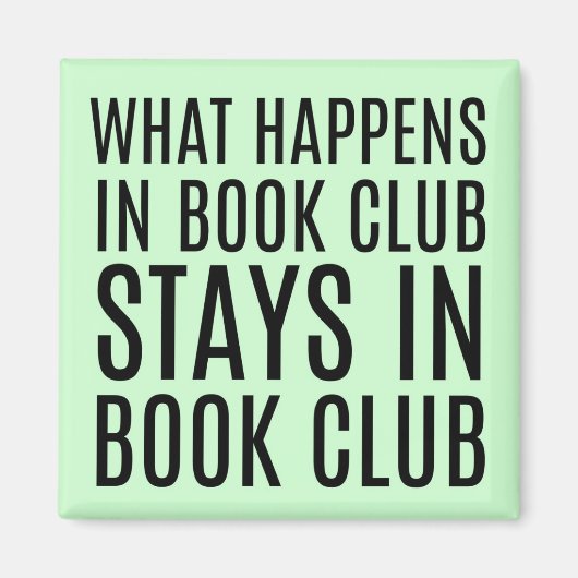 Wat er gebeurt in Book Club Stays Magnet (Voorkant)