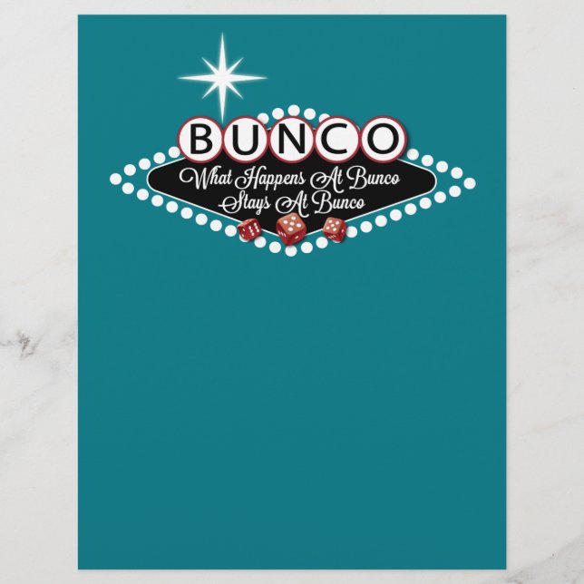 wat er gebeurt in Bunco-stadions bij Bunco Fun (Voorkant)