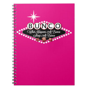 wat er gebeurt in Bunco-stadions bij Bunco Fun Notitieboek