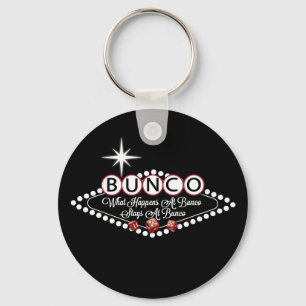 wat er gebeurt in Bunco-stadions bij Bunco Fun Sleutelhanger
