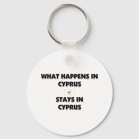 Wat er gebeurt in CYPRUS-landen Sleutelhanger (Voorkant)