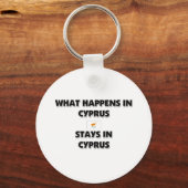 Wat er gebeurt in CYPRUS-landen Sleutelhanger (Voorkant)