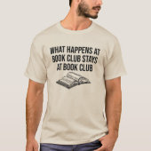 Wat er gebeurt in de bendes van de boekenclub bij  t-shirt (Voorkant)