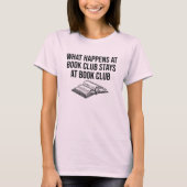 Wat er gebeurt in de bendes van de boekenclub bij  t-shirt (Voorkant)