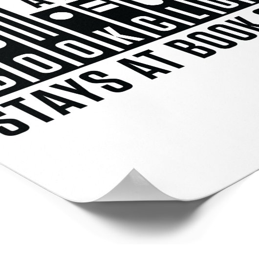 Wat er gebeurt in de boekenclub in de boekenclub poster (Hoek)