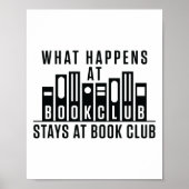 Wat er gebeurt in de boekenclub in de boekenclub poster (Voorkant)